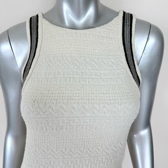 NWT!!! The Kooples women tweed white  dress size 0 or XS/S Authentic Retail 325$ - Picture 3 of 13